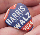 Harris Walz 2024 Guitar Pick Pin or Tie Tack
