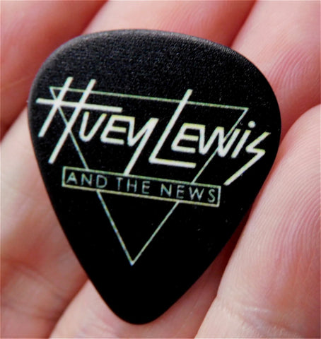 Huey Lewis and the News Guitar Pick Lapel Pin or Tie Tack