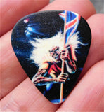 Iron Maiden Guitar Pick Lapel Pin or Tie Tack