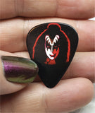 Gene Simmons Full Make Up Illustration Guitar Pick Lapel Pin or Tie Tack