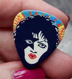 Paul Stanley Full Make Up Illustration Guitar Pick Lapel Pin or Tie Tack