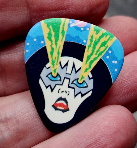 Ace Frehley Full Make Up Illustration Guitar Pick Lapel Pin or Tie Tack
