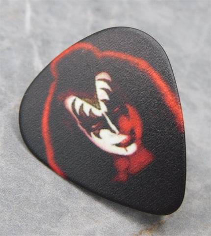 Gene Simmons Full Make Up Illustration Guitar Pick Lapel Pin or Tie Tack