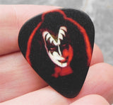 Gene Simmons Full Make Up Illustration Guitar Pick Lapel Pin or Tie Tack