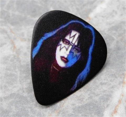 Ace Frehley Full Make Up Illustration Guitar Pick Lapel Pin or Tie Tack