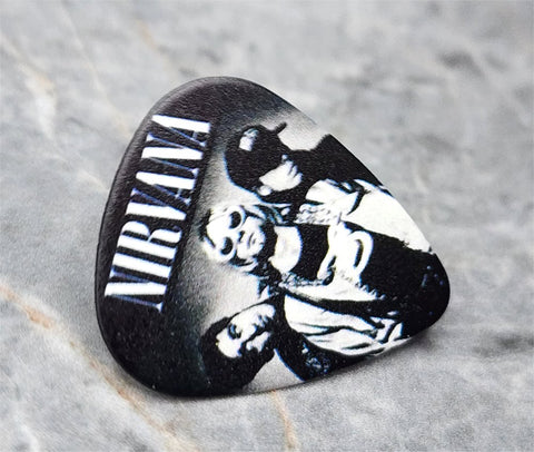 Nirvana Group Picture Guitar Pick Lapel Pin or Tie Tack