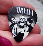 Nirvana Group Picture Guitar Pick Lapel Pin or Tie Tack