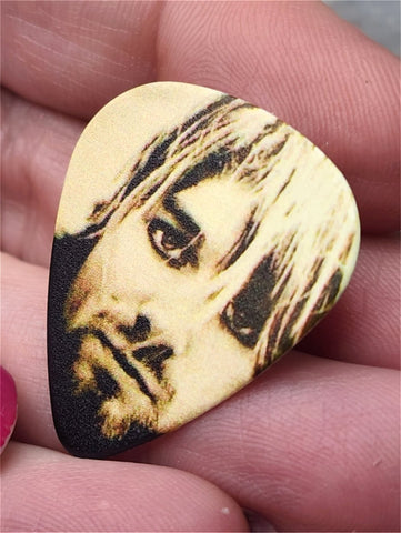 Nirvana Kurt Cobain Guitar Pick Lapel Pin or Tie Tack