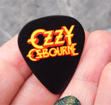 Ozzy Osbourne Black Guitar Pick Lapel Pin or Tie Tack