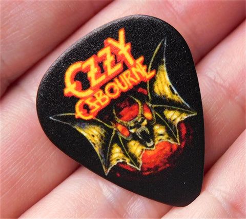 Ozzy Osbourne Demon Bat Guitar Pick Lapel Pin or Tie Tack