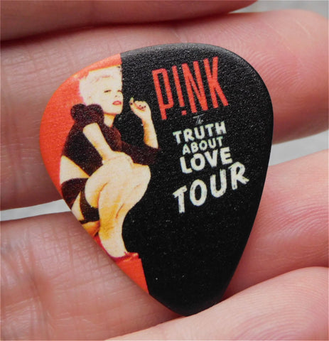 Pink Truth The About Love Tour Guitar Pick Lapel Pin or Tie Tack