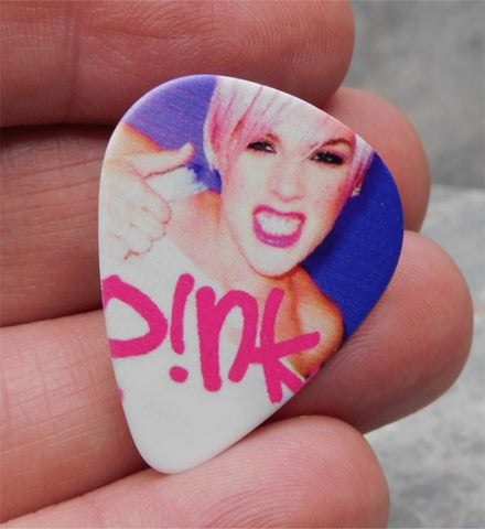 Pink Missundaztood Guitar Pick Lapel Pin or Tie Tack