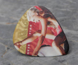 Pink Funhouse Guitar Pick Lapel Pin or Tie Tack