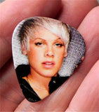 Pink Guitar Pick Lapel Pin or Tie Tack