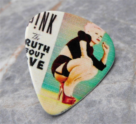 Pink Truth The About Love Guitar Pick Lapel Pin or Tie Tack