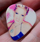 Pink Guitar Pick Lapel Pin or Tie Tack