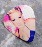 Pink Guitar Pick Lapel Pin or Tie Tack