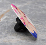 Pink Guitar Pick Lapel Pin or Tie Tack