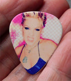 Pink Guitar Pick Lapel Pin or Tie Tack