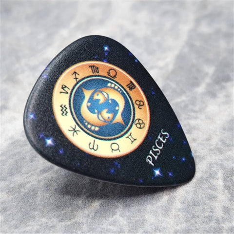 Horoscope Astrological Sign Pisces Guitar Pick Pin or Tie Tack