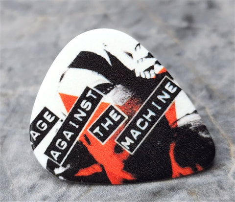 Rage Against the Machine Guitar Pick Lapel Pin or Tie Tack