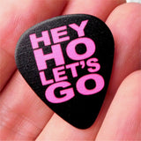 Ramones Hey Ho Let's Go Guitar Pick Lapel Pin or Tie Tack