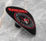 Ramones Seal Black Guitar Pick Lapel Pin or Tie Tack
