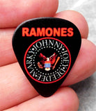 Ramones Seal Black Guitar Pick Lapel Pin or Tie Tack