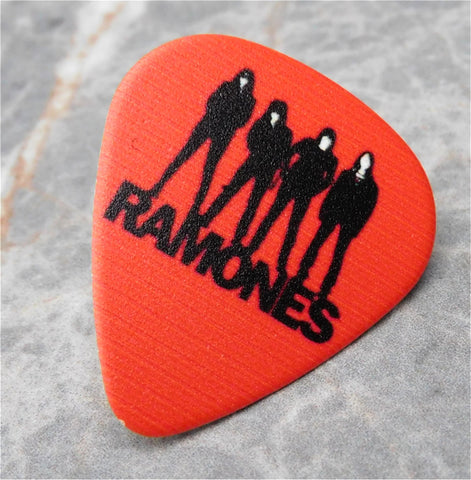 Ramones Red Guitar Pick Lapel Pin or Tie Tack