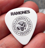 Ramones Seal White Guitar Pick Lapel Pin or Tie Tack