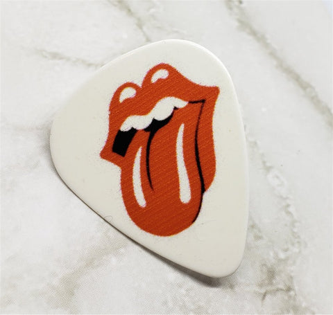 Rolling Stones Logo Guitar Pick Lapel Pin or Tie Tack