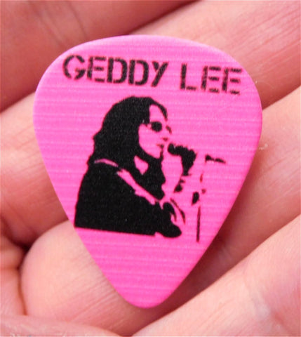 Rush Geddy Lee Guitar Pick Lapel Pin or Tie Tack