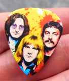 Rush Colorful Group Illustration Guitar Pick Lapel Pin or Tie Tack