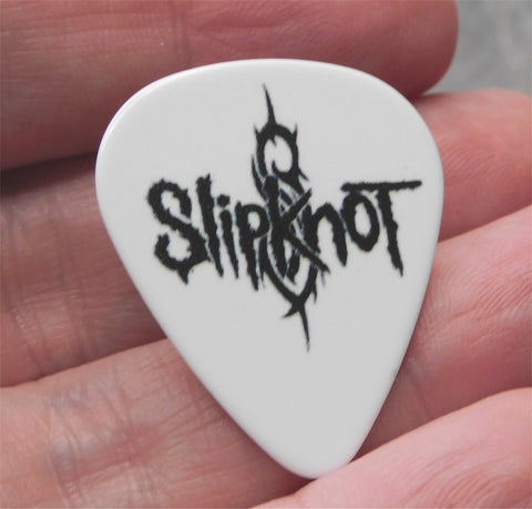 Slipknot White Guitar Pick Lapel Pin or Tie Tack