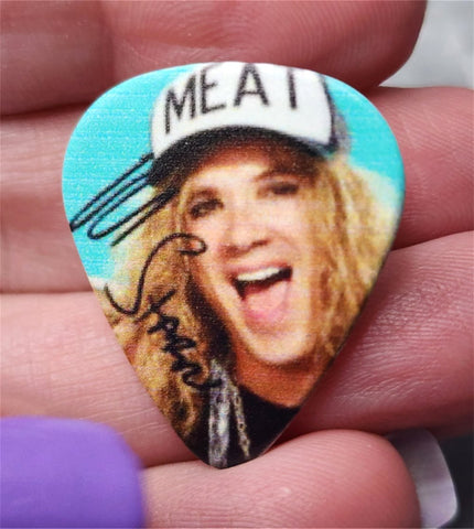 Michael Starr of Steel Panther Guitar Pick Lapel Pin or Tie Tack