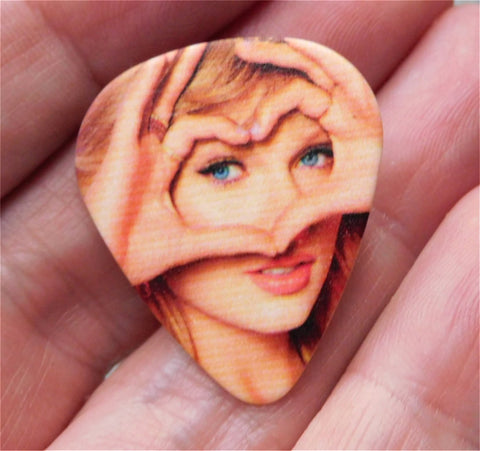 Taylor Swift Heart Hands Guitar Pick Lapel Pin or Tie Tack