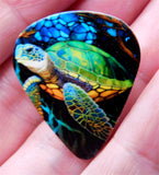 Sea Turtle Guitar Pick Pin or Tie Tack