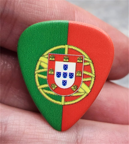 Flag of Portugal Guitar Pick Pin or Tie Tack