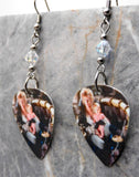 Labyrinth Jareth and The Baby David Bowie Guitar Pick Earrings with Clear AB Swarovski Crystals