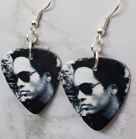 Lenny Kravitz Guitar Pick Earrings