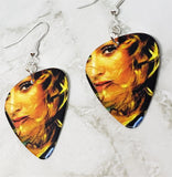 Madonna Close Up Guitar Pick Earrings