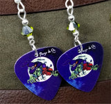 Mago de Oz Mägo de Oz La Bruja Guitar Pick Earrings with Green Swarovski Crystals