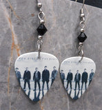 New Kids on the Block NKOTB 10 Ten Guitar Pick Earrings with Black Swarovski Crystals