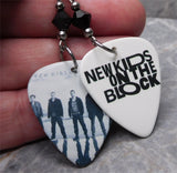 New Kids on the Block NKOTB 10 Ten Guitar Pick Earrings with Black Swarovski Crystals