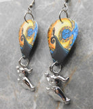 The Nightmare Before Christmas Guitar Pick Earrings with Zero The Dog Dangles