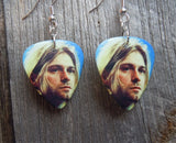 Kurt Cobain Close Up Guitar Pick Earrings
