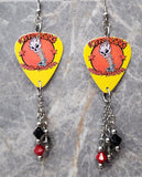 The Offspring Original Pranksters Guitar Pick Earrings with Swarovski Dangles