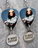 Ozzy Osbourne Guitar Pick Earrings with Stainless Steel Be Badass Everyday Charms