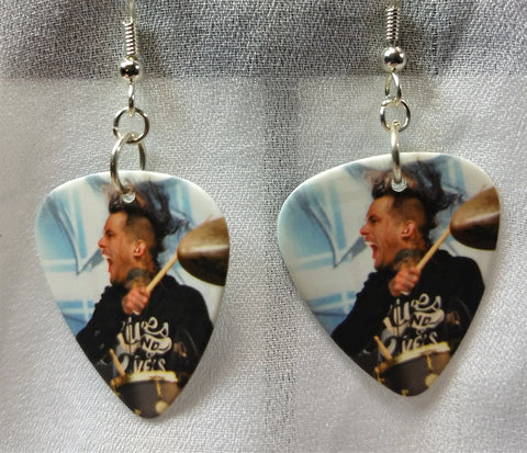 Pierce the Veil Mike Fuentes Guitar Pick Earrings