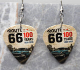 100 Years of Route 66 Guitar Pick Earrings
